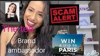 Paris Runway ready Brand Ambassador&rsquo;s Scam&rsquo;s