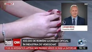 Șeful ANAF a dezvăluit c&acirc;ți rom&acirc;ni lucrează oficial &icirc;n studiourile de videochat din țară