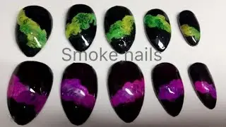 Rainbow Smoke Nail Tutorial with Gel Polish (No Sharpies/ IPA Alcohol)