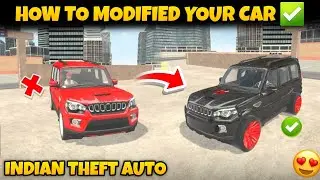 How To Modified Your Cars In Indian Theft Auto Simulator Game || Ff mafia zone
