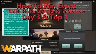 Warpath Tutorial 103- Win Battle Honor Day 3: Scientific Breakthrough (HunterBBQ Tips & Tricks)