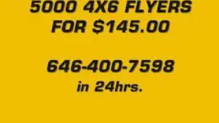 new york cheap flyers printing company full color poster 24 hrs. 646-400-7598
