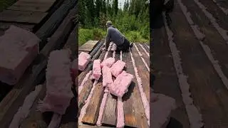 Ep16: Filling the gaps with insulation | Root Cellar build | One Man Job  #offgrid #rootcellar #diy