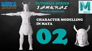 Samurai Character Modeling Maya Tutorial in Maya 2017 Maya 2018 Part 2