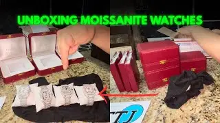 UNBOXING MOISSANITE WATCHES!! Honest review!!