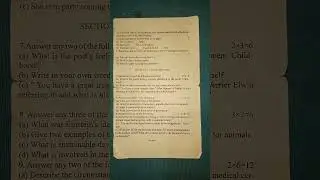 H.S. 1st Year English question paper 2022