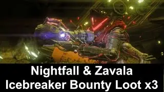 Destiny Rise of Iron - Nightfall & Opening Zavala Bounty Loot Rewards x3