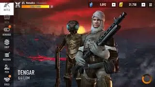 Star Wars Force Arena: TOP 100 Ranked gameplay with a NO CLEAR DENGAR deck.