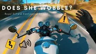 High Speed Wobble Issue? | Royal Enfield Continental GT 650 | Twisty & Wobble POV