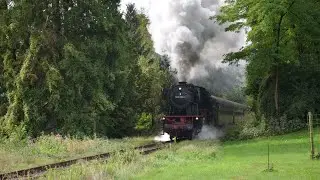 Neubaudampflok 23 058 der Eurovapor mit Sonderzug auf der Biberbahn