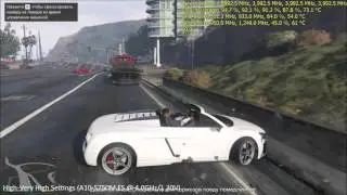 MSI GX70 - GTA 5 - Test overclock AMD A10-5750M ES / HD8970M (R9 M290X)