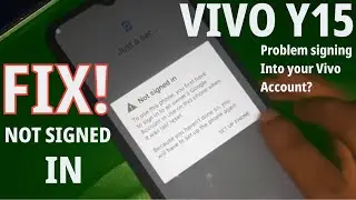 Vivo y15 not signed in 1 how to FIX this / Vivo y15 sign in nahi hai 1 kaise fiks karen