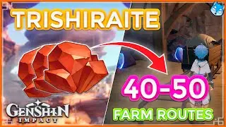 🌵 Trishiraite Locations | ⚜️ Fast and Efficient Farming Route | Ascension  Mats. ⚒️【Genshin Impact】
