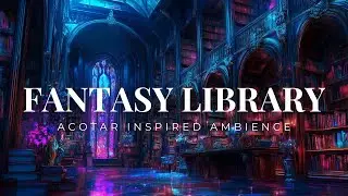 Fantasy Library ✨ | ACOTAR-Inspired Reading Ambience for Book Lovers