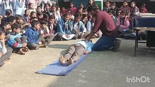 CPR training by doctor at Govt school||students learning 