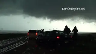 Juston Drake & Simon Brewer Live Storm Chase Entercept Tornado Near Lawton, OK - 5/8/2016