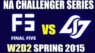 Final Five vs CLG Black | Game 2 S5 NACS Spring 2015 Week 2 Day 2 | F5 vs CLB W2D2 VOD