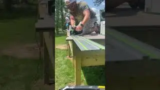 Here&rsquo;s the new Festool Cordless track saw in action with Anti-kickback tech.  Smooth!  #festool