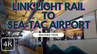 Riding the Link Light Rail From the Tukwila Station to Sea-Tac Airport | Seattle, WA