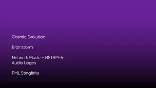 Cosmic Evolution - Brainstorm | Network Music (BSTRM-5) [Full Track] - PML Stinglinks #662