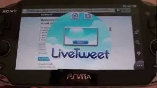 PS Vita Twitter App Review : LiveTweet PS Vita