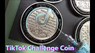 Custom Challenge Coins: How It's Made - Painting the #TikTok #ChallengeCoin by #GrayWaterOps