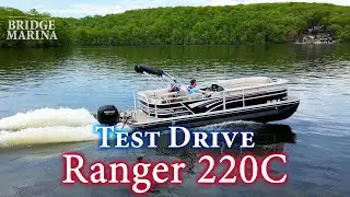 Ranger 220C Pontoon with a 150 HP: Boat Review and Test Drive by Bridge Marina