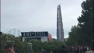 Ride of Steel Off-Ride Footage 2017,2019, Six Flags Darien Lake (No Copyright)