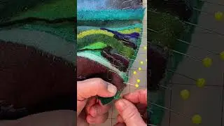 Thread the needle, make a knot and stitch