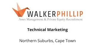 Technical Marketing (Northern Suburbs, Cape Town)