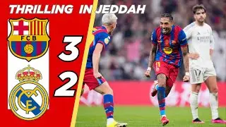 Barcelona 3-2 Real Madrid Final Supercopa 2026 | Super Duel in Jeddah | Extended Highlight