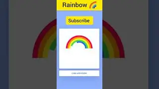 Rainbow 🌈 by using #html  #css
