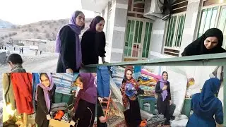 Cleaning the Bedroom for Wardrobe Installation & Cooking Dinner | Rural Family Life | Chilteh