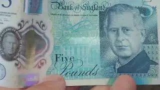 KING CHARLES III &pound;5 BANKNOTE FIND