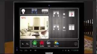 Videocom Smart Home System - Control by Android Touch Panel and mobile phone simulation