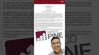 Banco Pine anuncia pagamento de JCP!!!! #Pine #PINE4  #JCP #Dividendos #Proventos