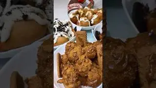 Basic puff-puff? Never heard of her 😮&zwj;💨🔥Biscoff &bull; Oreo &bull; Chocolate &bull; Cream Cheese.
