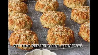 Kesofrallor utan mj&ouml;l br&ouml;d recept baka br&ouml;d