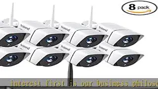 1080P Wireless Security Camera System, Firstrend 8CH Wireless NVR System with 8pcs 1080P HD Securit