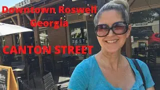 DRIVING TOUR OF DOWNTOWN CANTON STREET ROSWELL GEORGIA
