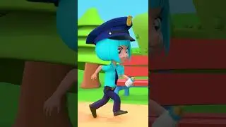 Baby PoliceGirl Song 👮&zwj;♂️ 🚓 🚨 | Lights Kids 3D Songs