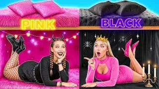 Секретные Домики под Кроватью | Розовое или Черное Челлендж от Multi DO Girls
