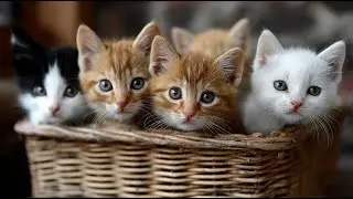 Cute Kittens and Cats I Jazz Music I Soothing Animals Video
