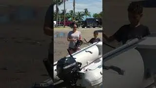 💁&zwj;♀️🌊🚤 Lady's Inflatable Boat Launch: Miami Ramp Mastery!