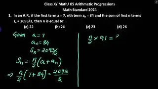 In an A.P., if  a = 7,  an = 84 and sn = 2093/2, then n is equal to:(a) 22 (b) 24 (c) 23 