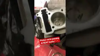 Piston vario pasang di BEAT karbu🔧🔧