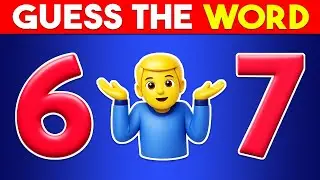 Guess the WORD by Emojis 🤔🙄 Word by Emoji Quiz 2025