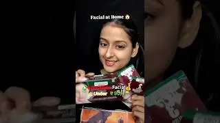 Nature's Essence Brightening Daimond facial kit review | How to do facial at home under ₹100 #facial
