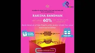 Get a Complimentary Rakhi with Every Purchase at www.noworry.in Shopping !!