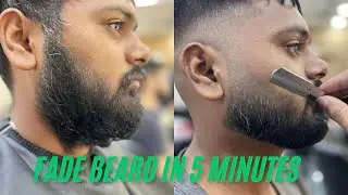 Fade beard step by step hindi || How to beard karne ka asan tarika 2024 || @Junaidhaircuts